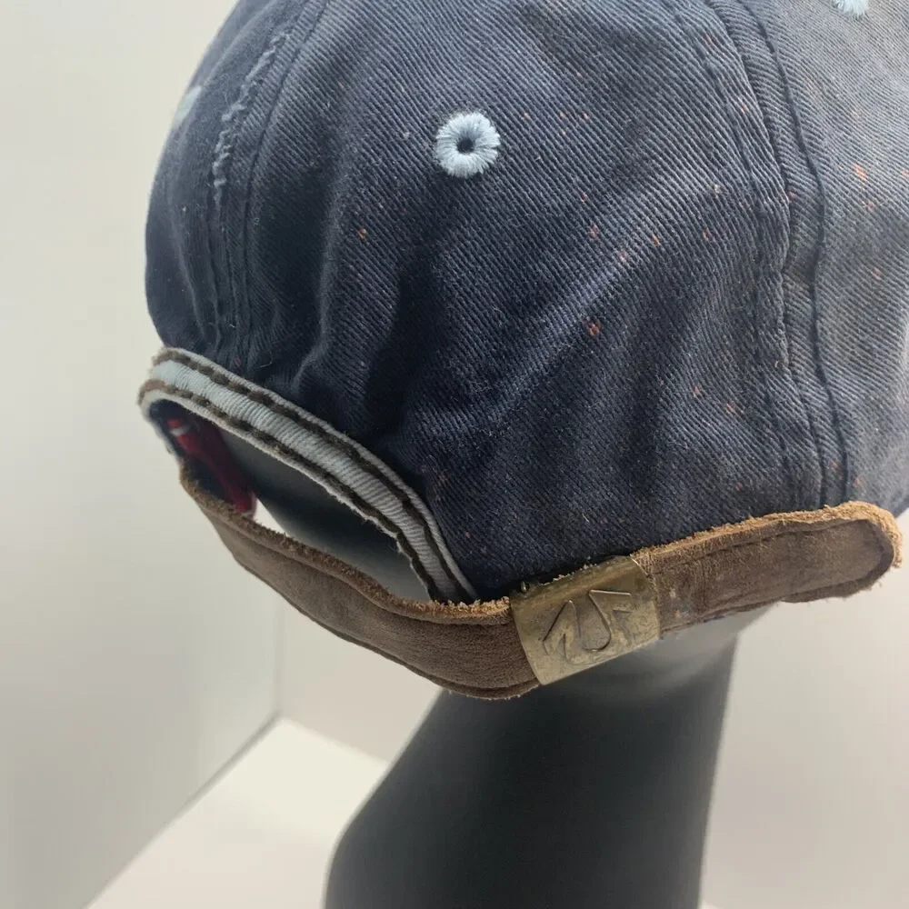 Vintage True Religion Sun Rays Leather Strapback Rare‎ Distressed Baseball Hat